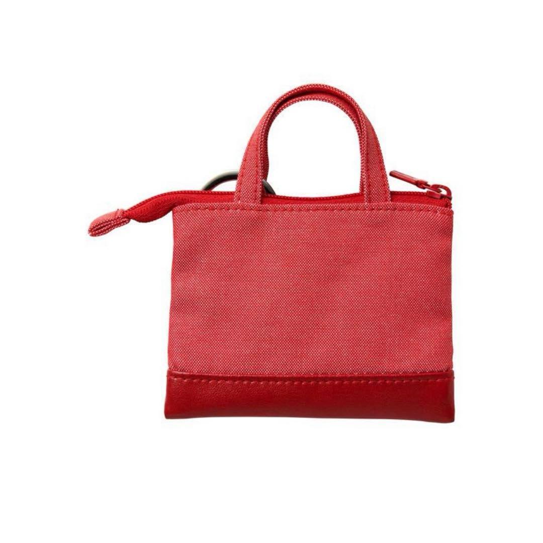 新品未開封】ファミリア ミニデニムバッグ 赤 familiar チャーム