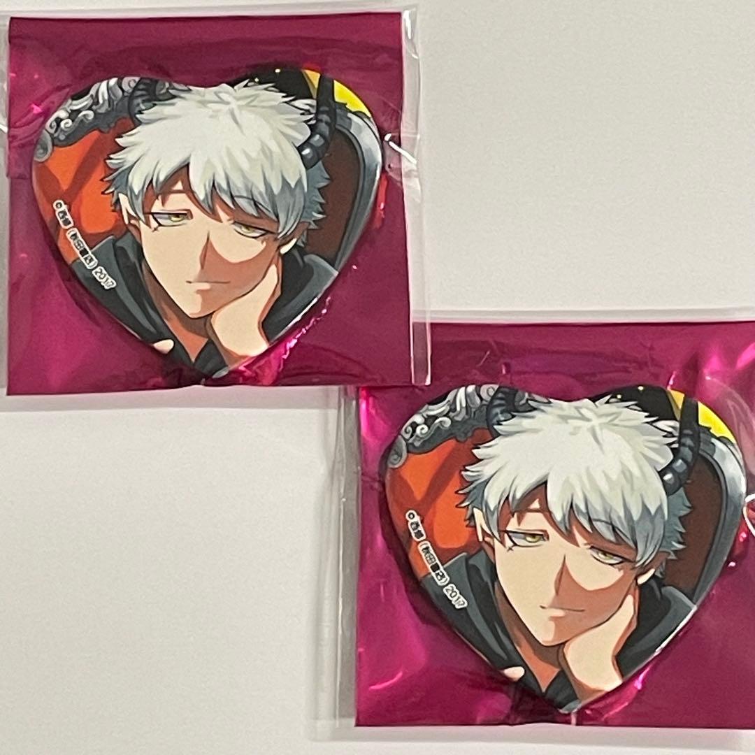 魔入りました入間くん ハート缶バッジ(12)メフィスト 2個セット コミケ