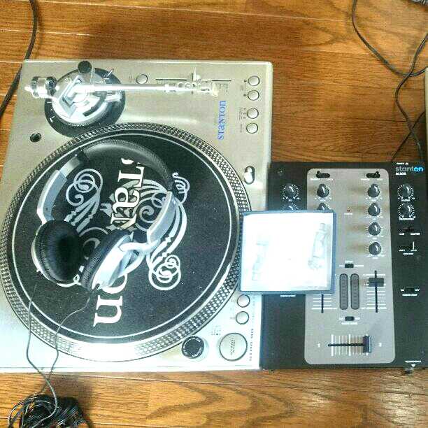Stanton DJセット ターンテーブル 針 レコード ヘッドフォン p13702.jpg