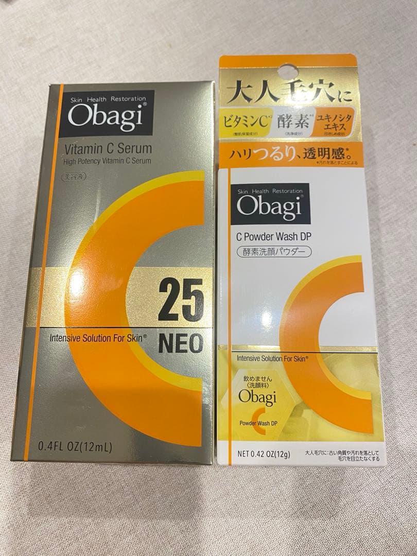オバジC25セラムネオ&酵素洗顔パウダーDP Amazon.co.jp: Obagi 【セット買い】 オバジ C25セラム ネオ 12ml
