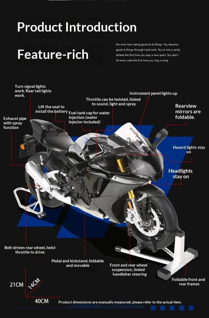 ヤマハ YZF-R1M 超BIG1/6サイズ - メルカリ