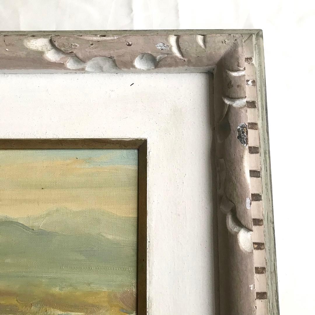 岡山県・津山市出身 洋画家 山形弘『津山風景』 油絵 ✳︎直筆サイン