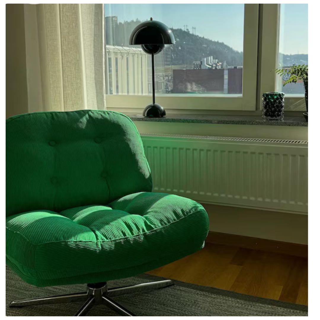 ⭐️【新品】IKEA ディヴリンゲ 1人掛けソファ グリーン 回転