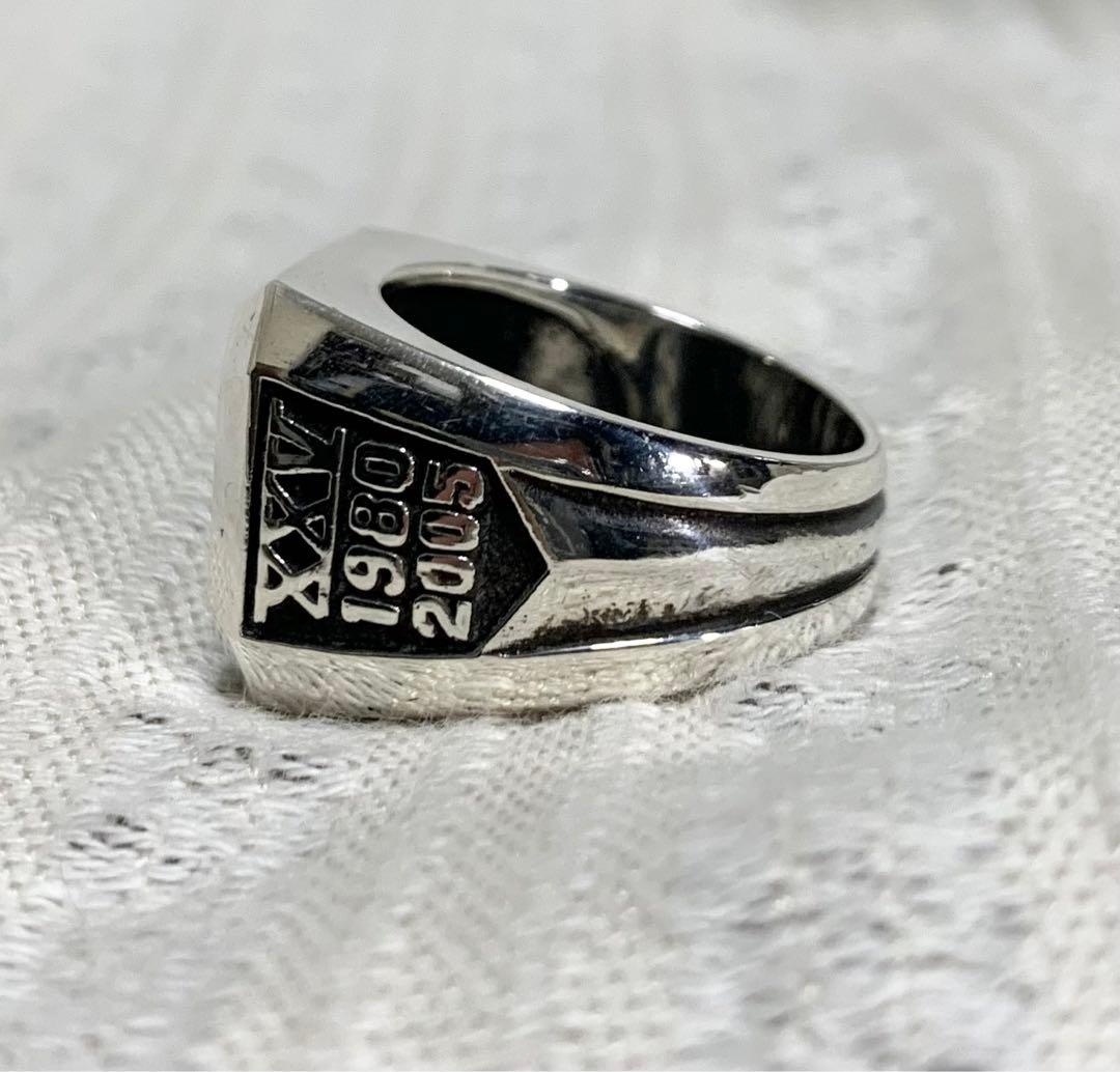 ⭐︎幻級 old stussy 25周年 シルバー925 カレッジリング サンプル