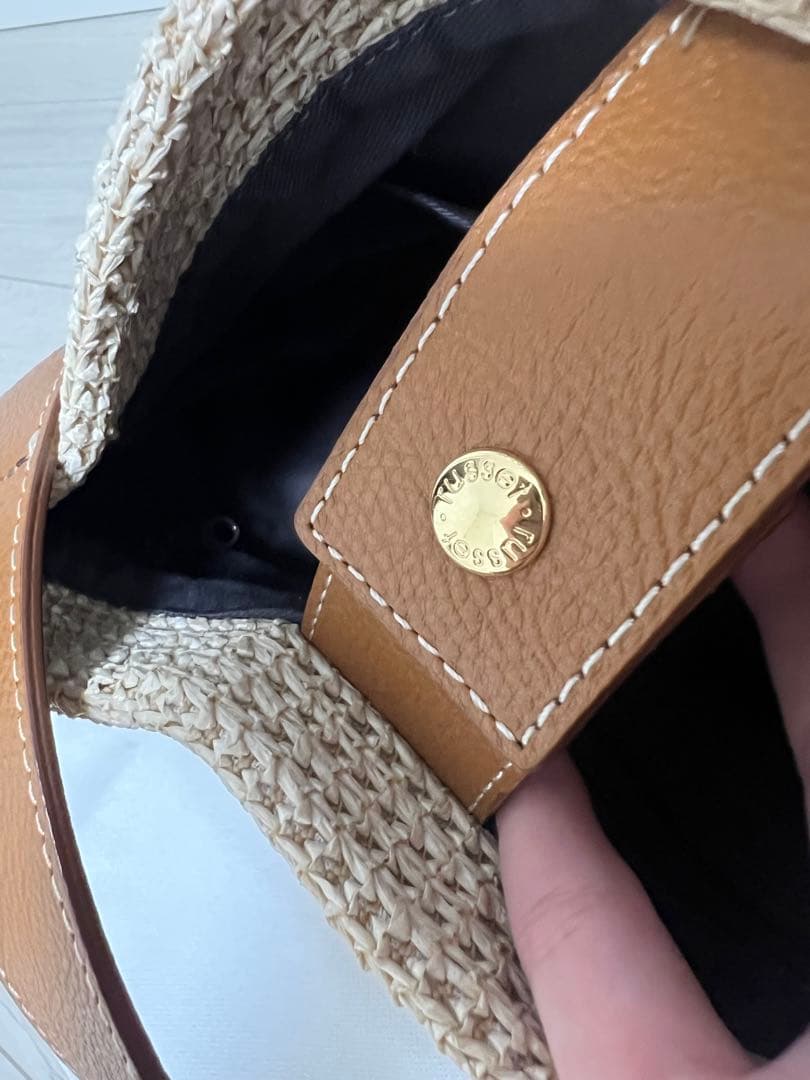 《完売品》ラシット ラフィア バケットバッグ ワンショルダー