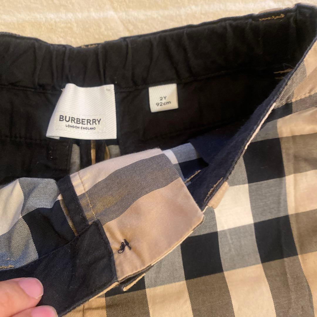 バーバリー 2y 92cm ポロシャツ ノバチェックパンツ セット - メルカリ