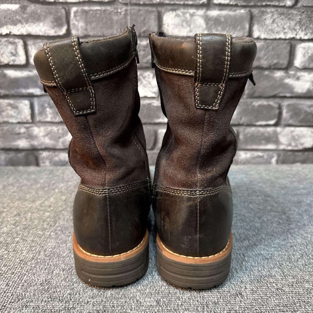 クラークス ブーツ ツートンカラー サイドジップ ゴアテックス 7.5