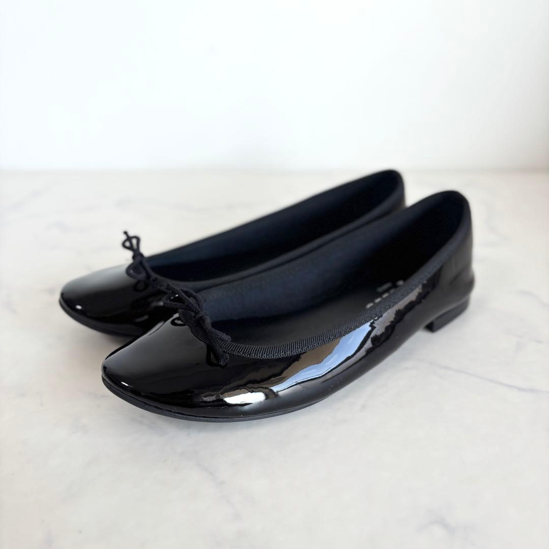 極美品 レペット 36 Lili リリ バレエシューズ エナメル ブラック repetto（レペット） バレエシューズ Lili Ballerinas リリ V1790VLUX