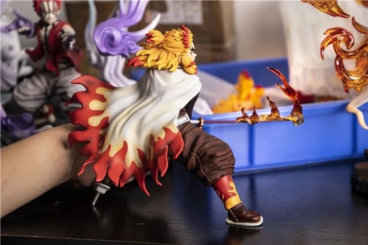 鬼滅の刃 炎柱 煉獄杏寿郎 上弦の参 猗窩座 フィギュア ガレージキット