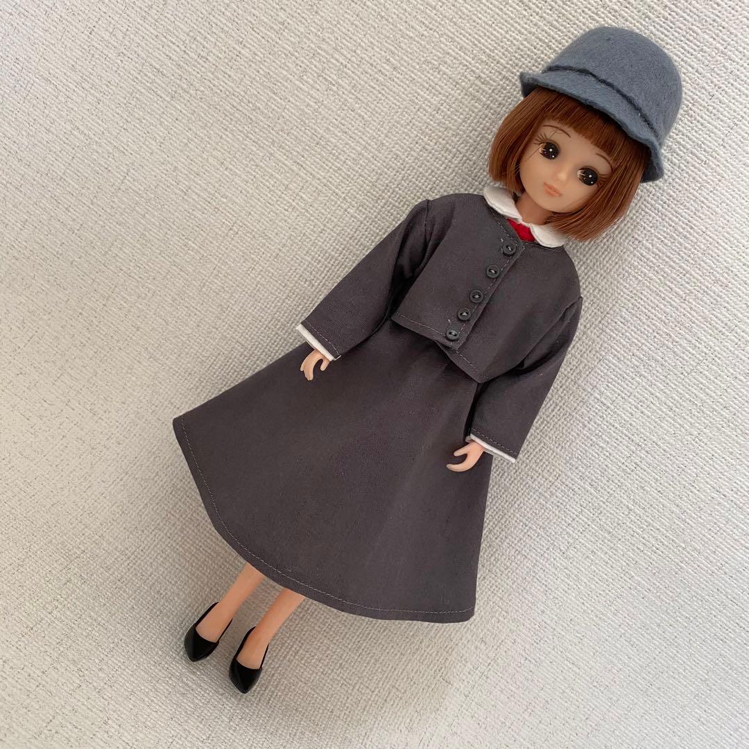 リカちゃん ハンドメイド 宝塚音楽学校 制服 ドール服アウトフィット