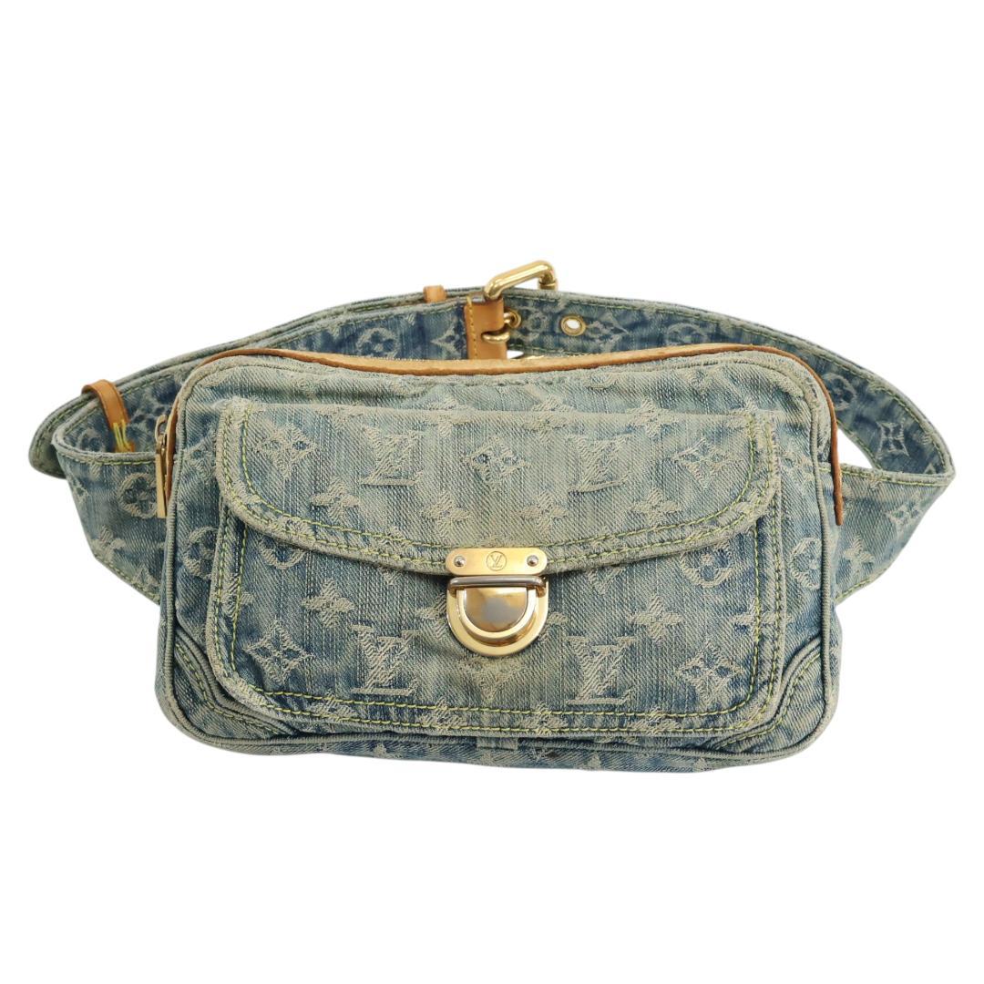美品 ルイヴィトン デニム モノグラム バムバッグ M95347 ボディバッグ 楽天市場】【ルイヴィトン】モノグラム デニム バムバッグ M95347