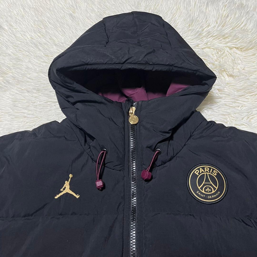 PSG × JORDAN ダウンジャケット ブラック XLサイズ - メルカリ