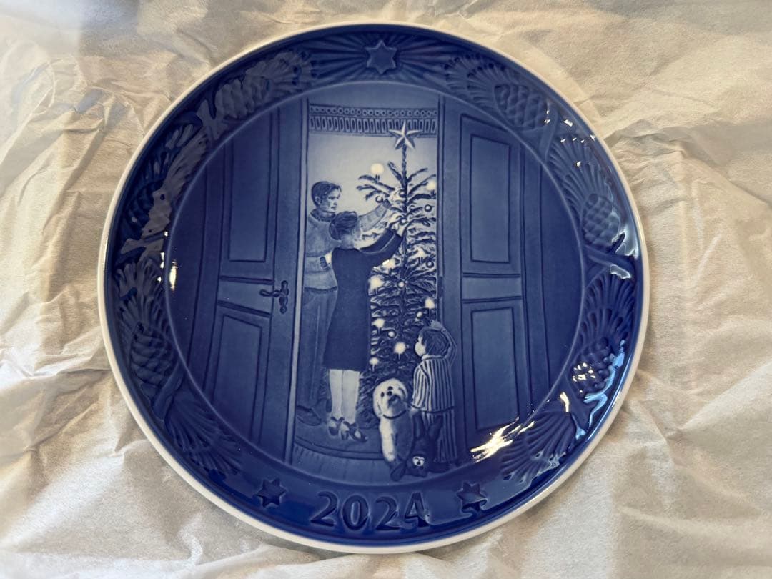   2024年クリスマスプレート 2024 ジアン クリスマスプレート21.8cm シャレ−柄 : ピナコテカ