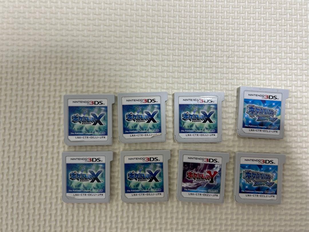 ポケモンX、Y、アルファサファイア　8本セット XY ポケットモンスター オメガルビー・ポケットモンスター アルファ