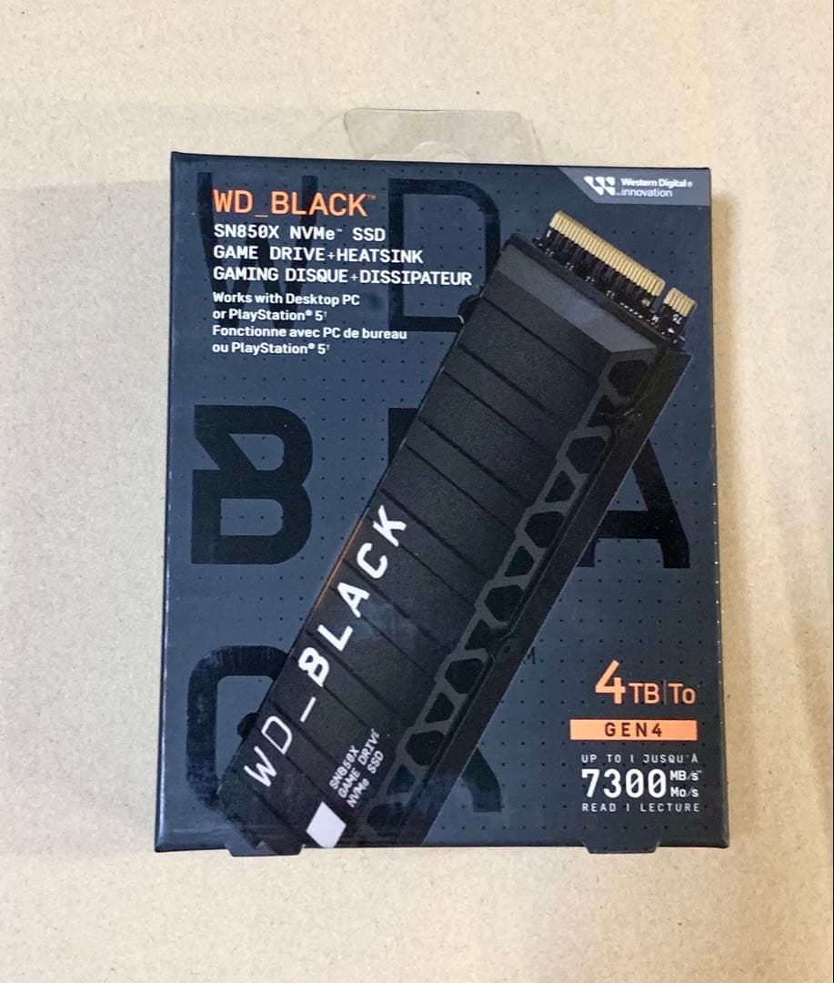 Western Digital 増設SSD 4TB SN850X PS5 Amazon.com: WD_Black SN850X 4TB NVMe SSD with Heatsink - M.2 2280