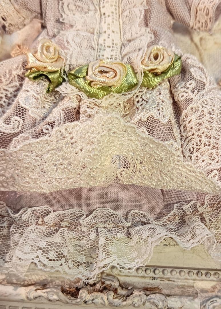 Handmade ビスクドール アウトフィット ミニョネット 約18cm前後用