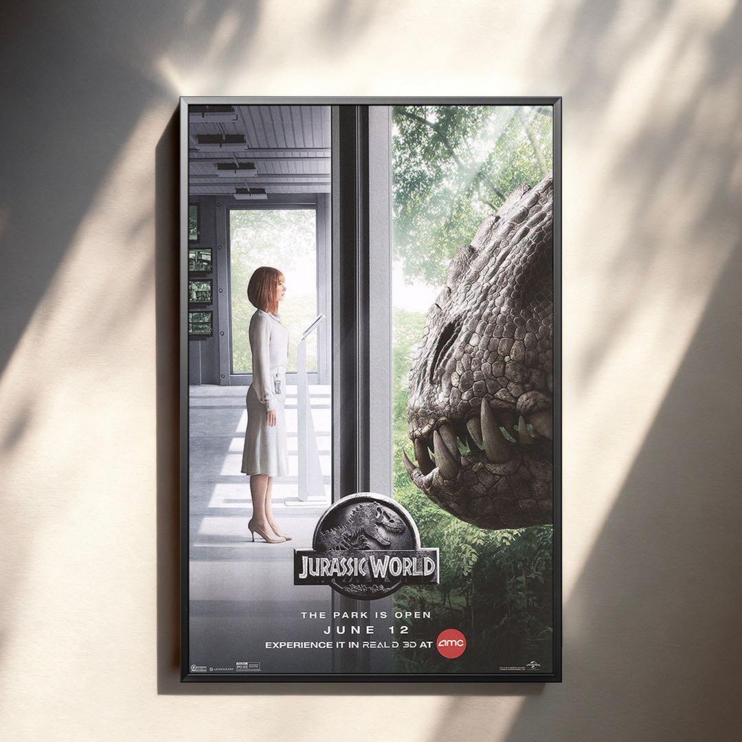 *枚数限定*映画館用片面印刷ポスターUS版:ジュラシックワールド 枚数限定*映画館用片面印刷ポスターUS版:ジュラシックパーク フレーム