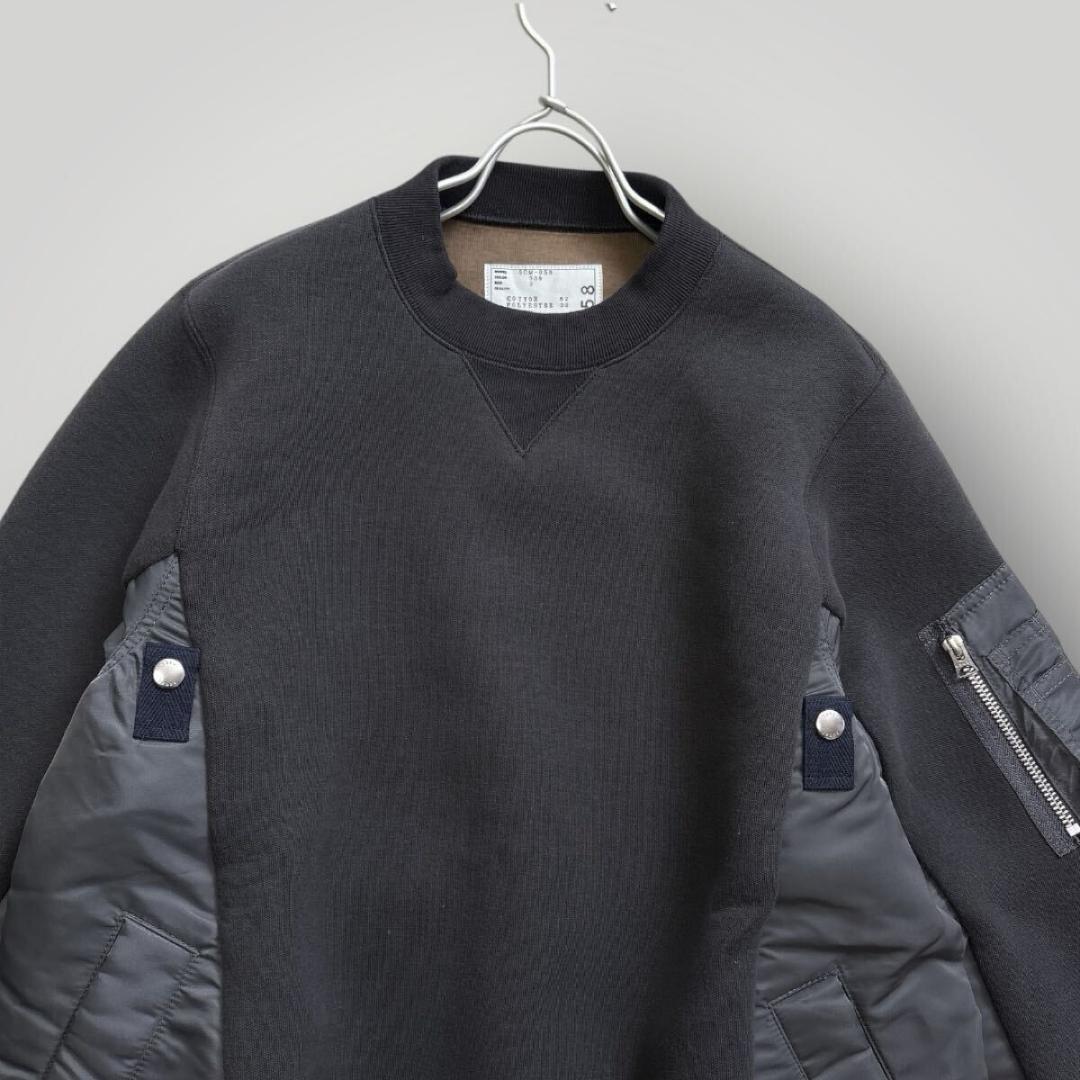 タグ付 未使用品] 24SS sacai ドッキング スウェット グレー - メルカリ