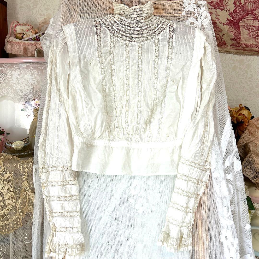 専用　フランスアンティーク　ヴィクトリアレースブラウス　ロココ調バッグ 専用 フランスアンティーク ヴィクトリアレースブラウス ロココ調バッグ