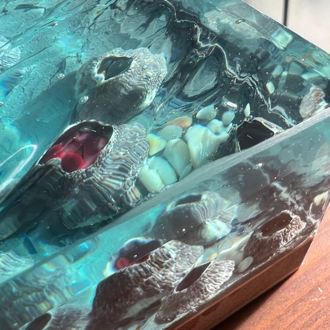 波紋アート】フジツボアート／barnacle／オブジェ／10cmプリズム