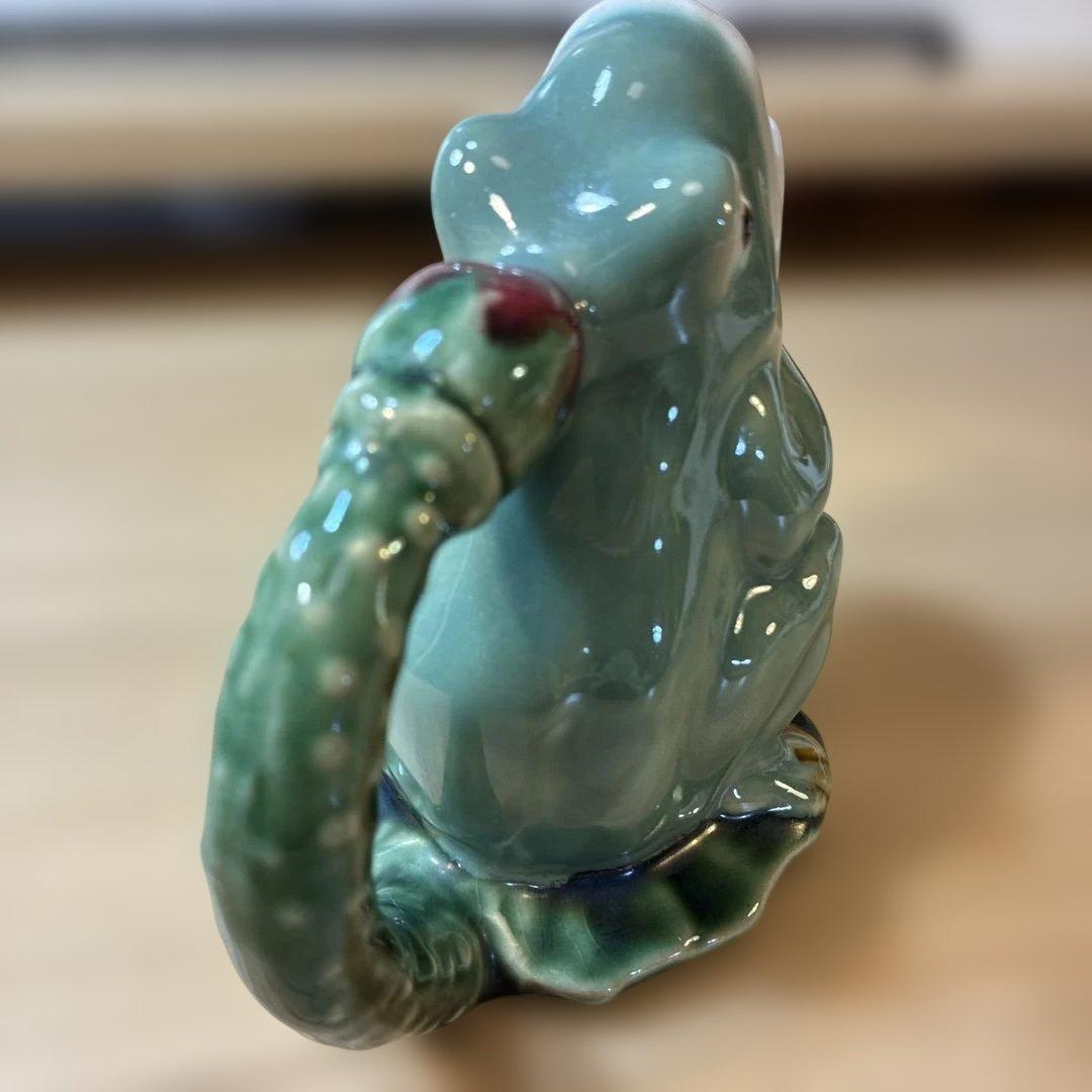 希少 Athezza France カエル バルボティーヌ 陶器 ミニピッチャー