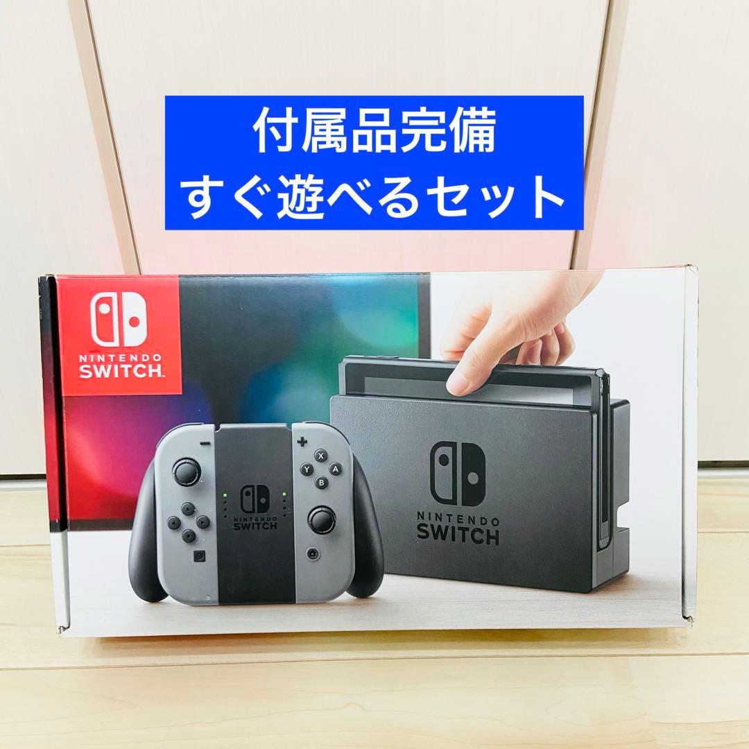 動作確認済】Nintendo Switch ニンテンドースイッチ 本体 グレー