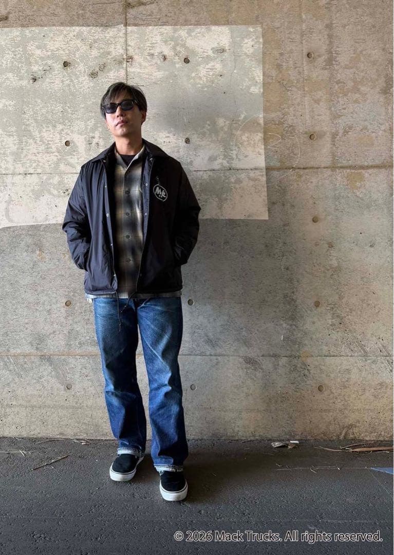 Mack trucks ブラックコーチジャケット マックトラック FJ - メルカリ