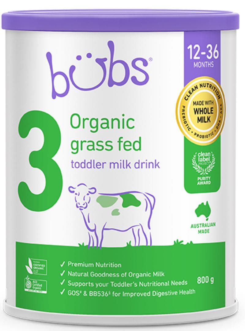 2缶セットbubs Organic ステップ3 粉ミルク 期限2027/5/30 Bubs (バブズ) オーガニック グラスフェッド フォローアップミルク