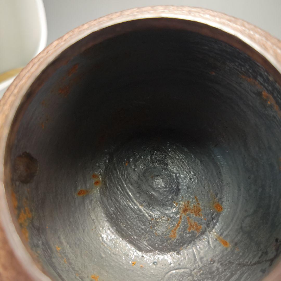 ウ309 鉄瓶『釜師 佐藤浄清造』『肩衝松地紋 鉄瓶 共箱』茶道具 急須