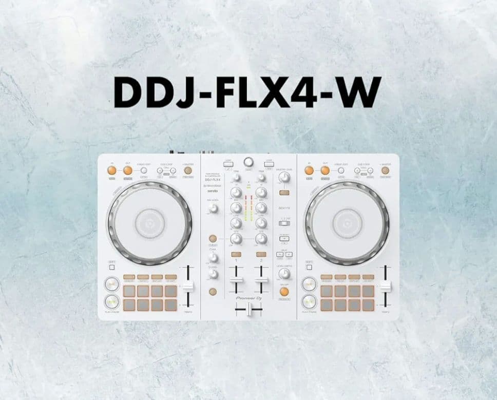 DJ機材 Pioneer DDJ FLX4-W DDJ-FLX4 - マルチアプリ対応2ch DJコントローラー (Black)