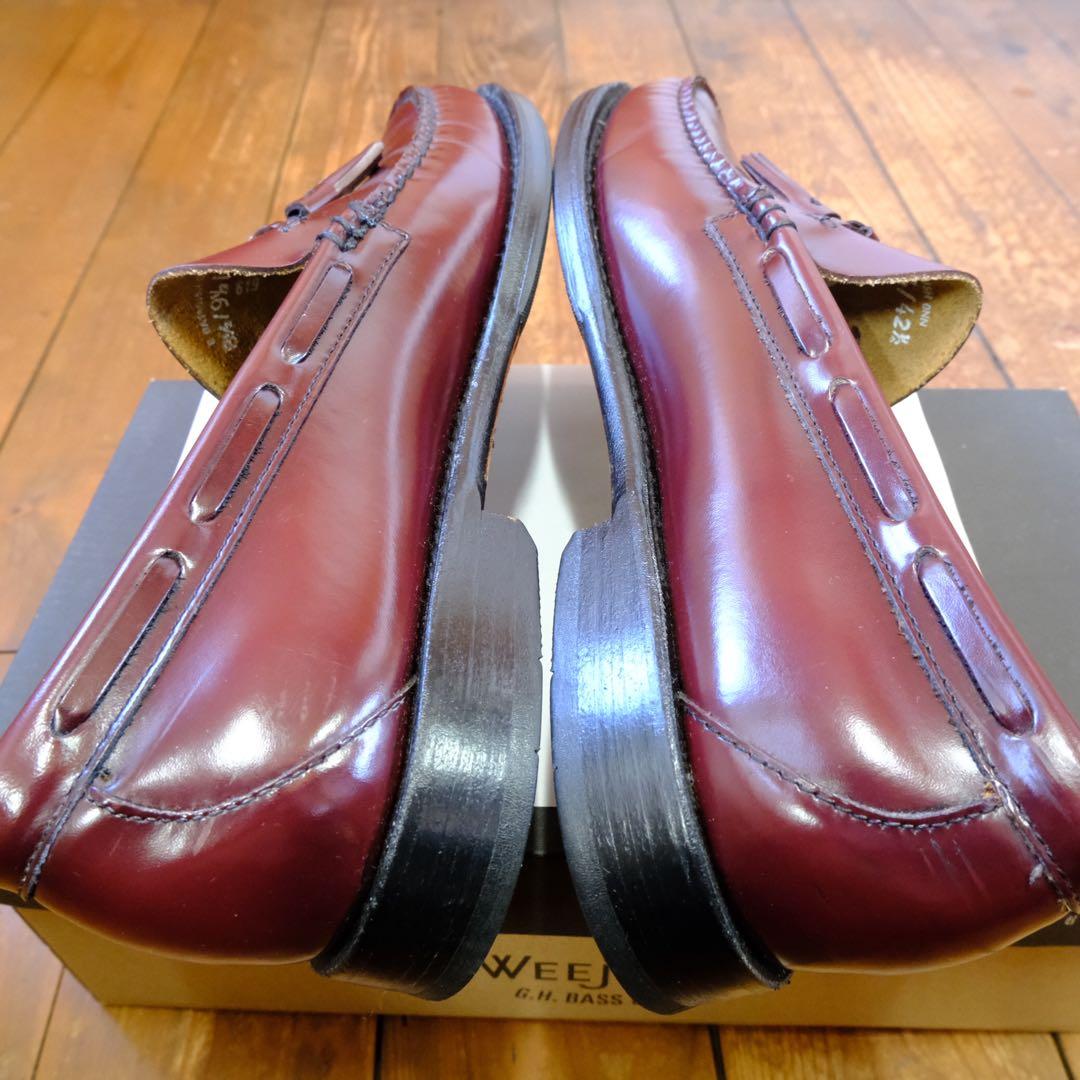 【G.H.BASS】 WEEJUNS バーガンディ タッセルローファー 9.5
