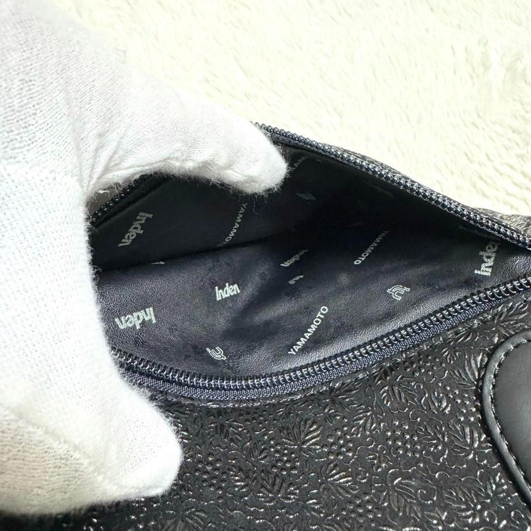 専用】高級 印傳の山本 ラウンドファスナー ハンドバッグ 葡萄柄 和装