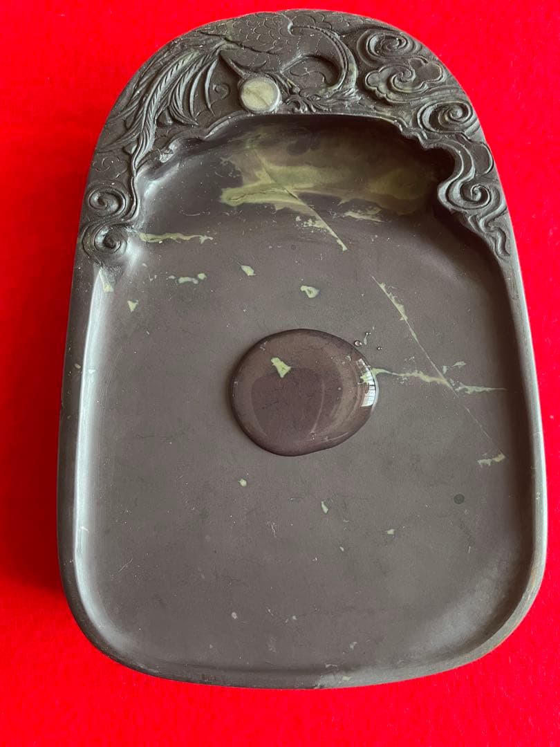 書道 端渓硯 硯 中国 書道用具 唐硯 1980年代 未使用品 在庫限り】書道硯 旧坑 宋坑端渓硯 双龍紋門字｜書道 書道用品 すずり