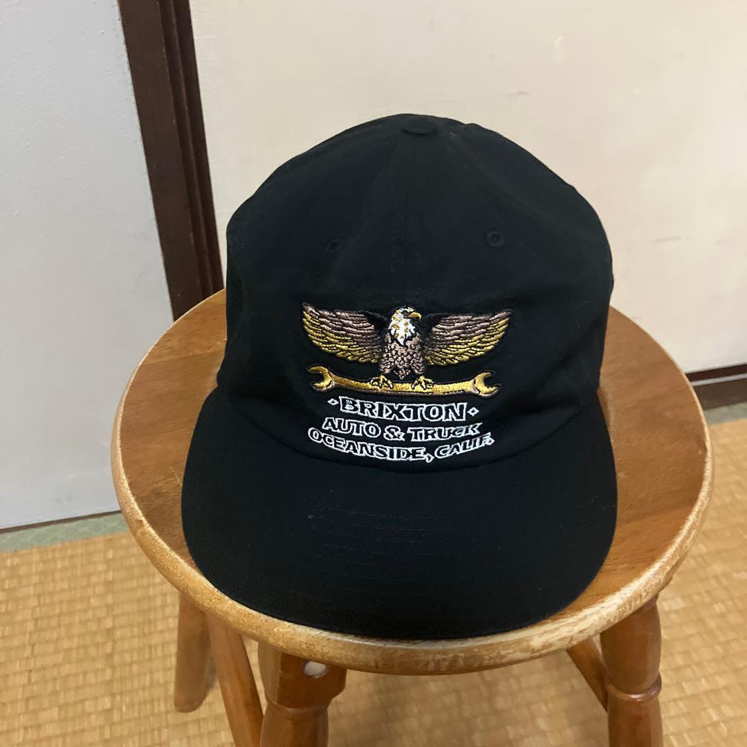 Brixton イーグル刺繍 ブラックキャップ 3回ぼど被りました。 - メルカリ