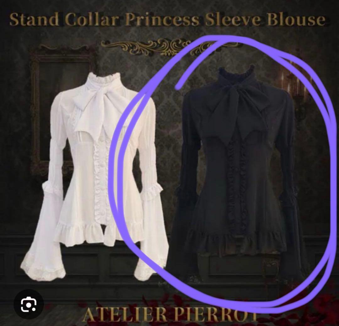 ATELIER PIERROT 姫袖ブラウス 黒 USED】姫袖ブラウス | ATELIER-PIERROT | ロリータ ゴスロリブランド服
