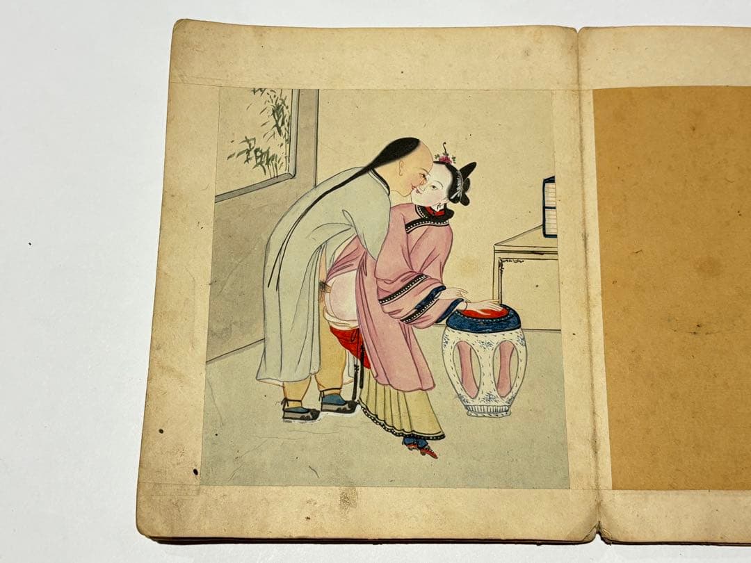 閨房秘戯」中国春画 手書き 10図1冊|唐本 艶本 秘
