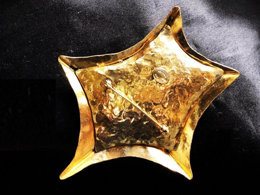 HERVÉ VAN DER STRAETEN 純金ブローチ 】 ヴィンテージ