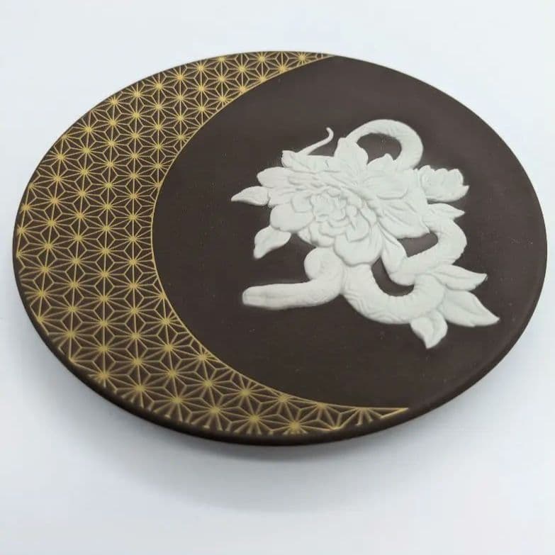 箱付き】ウェッジウッド ジャスパーウェア干支トレイ 2025年 ヘビ年