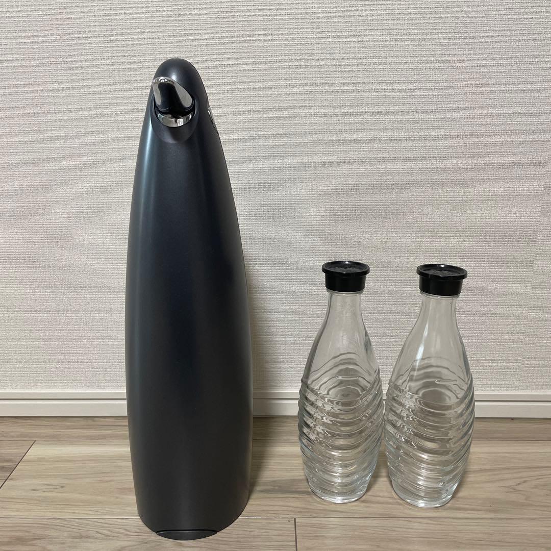 ソーダストリーム ペンギン型炭酸水メーカー ガラスボトル2本付き