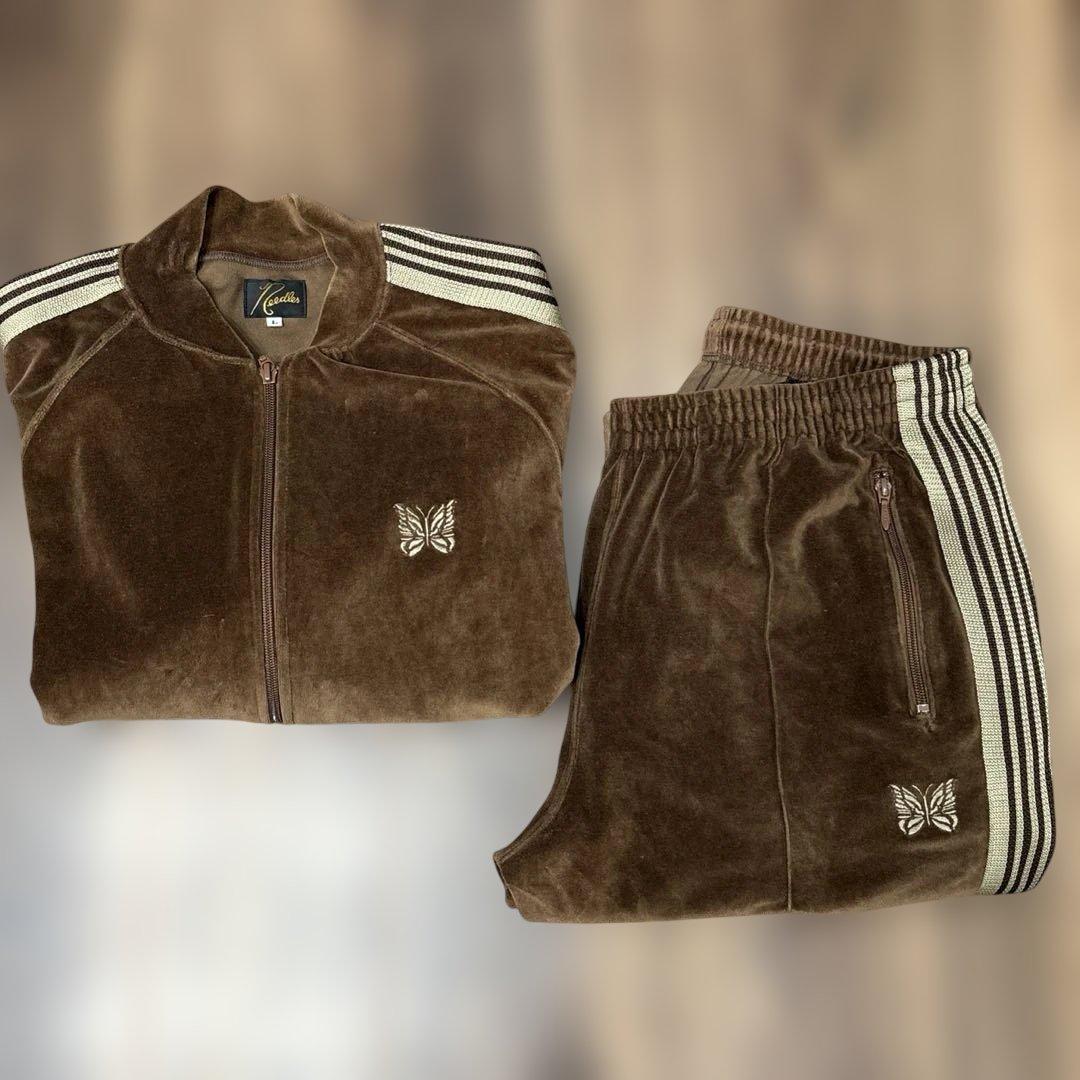 needles ベロアセットアップ Lサイズ Needles ベロアセットアップ watson着用 サイズ上L 下M - メルカリ