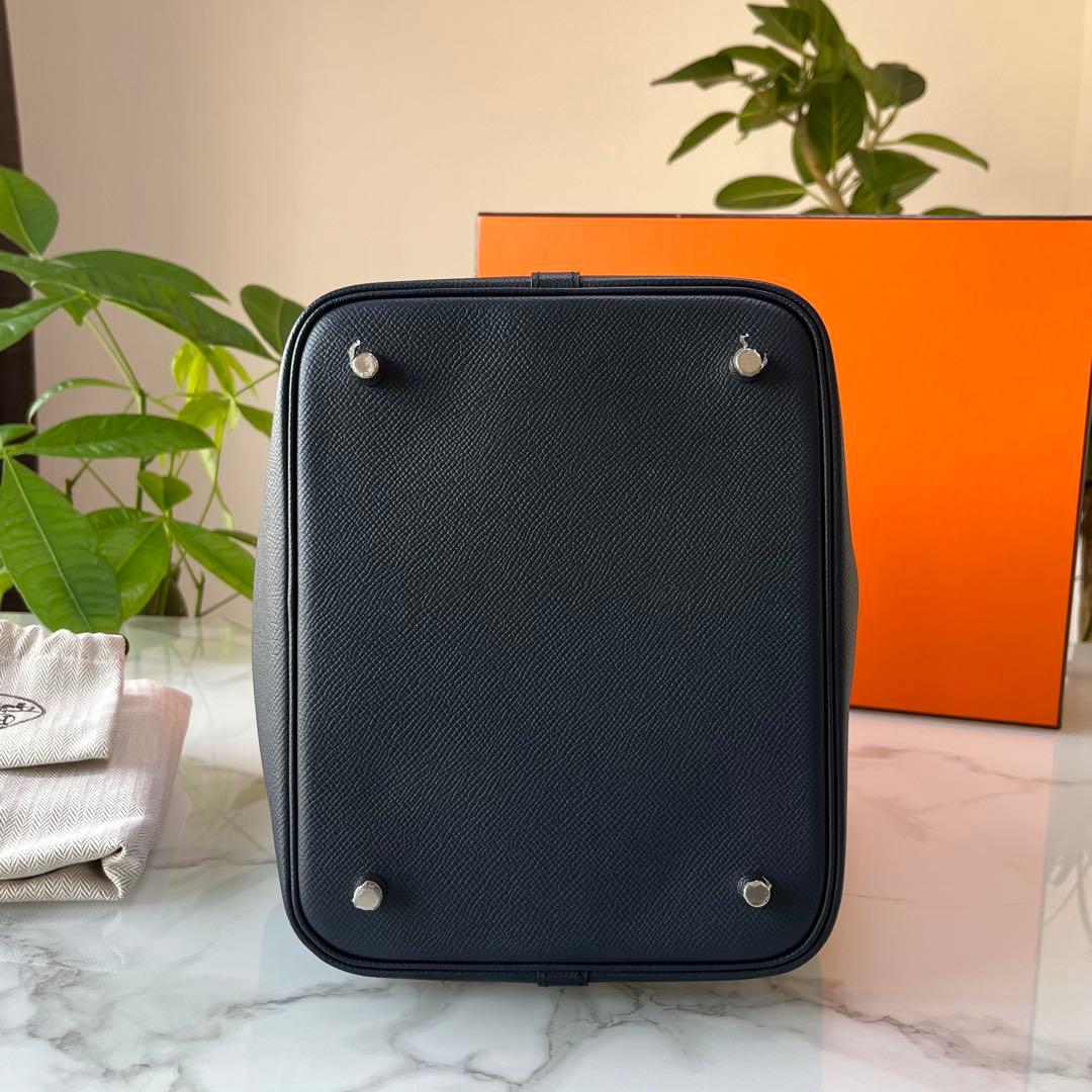 HERMES ピコタン MM トレサージュ ダークネイビー ヴォーエプソン