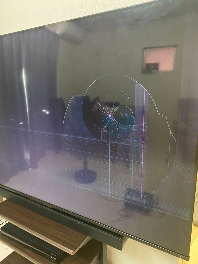 TOSHIBA REGZA 65インチ液晶テレビ 液晶割れあり ジャンク品 TOSHIBA（東芝） テレビ 65型 液晶テレビ TVS REGZA レグザ 65インチ