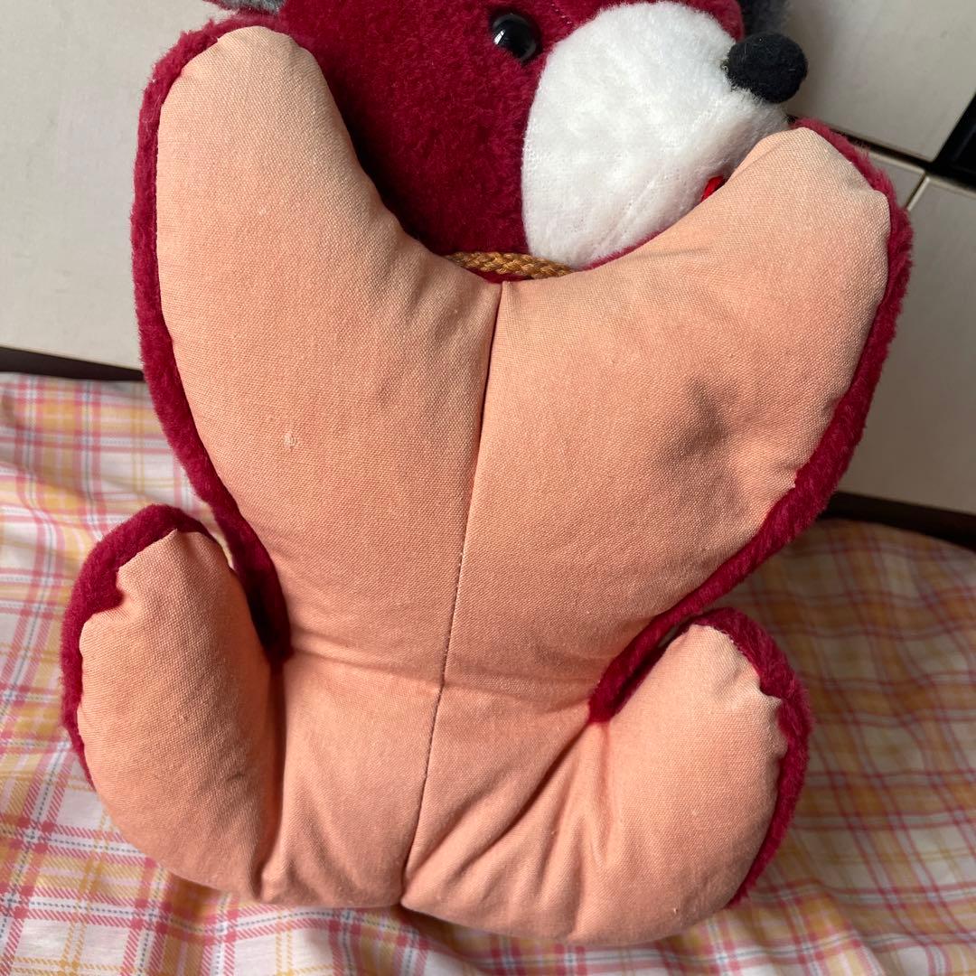 くま ベロ出し 昭和レトロ 当時物 昭和 ぬいぐるみ 舌 ベロ 寝そべり