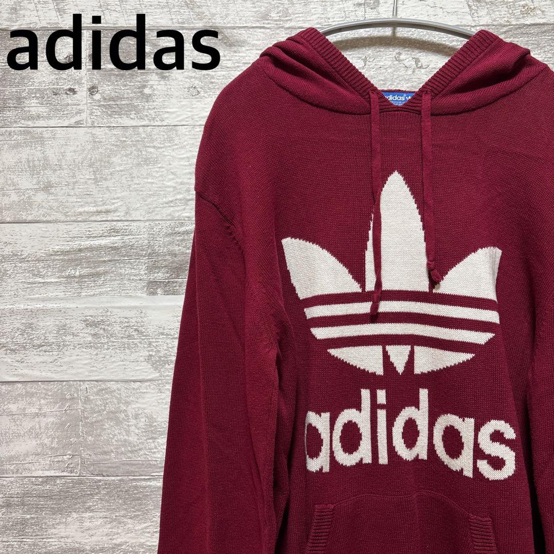 adidas アディダスオリジナルス デカトレフォイル ニットパーカー