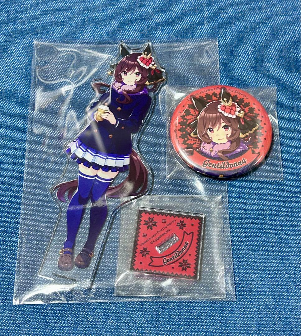 ウマ娘 ジェンティルドンナ セブンネット 缶バッジ＆アクリルスタンド
