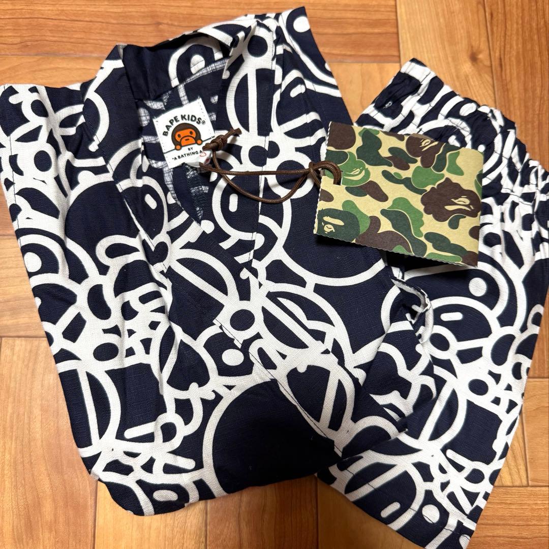 エイプ　甚平 100cm 女の子　スカート レア ネイビー 新品　タグ付き 楽天市場】甚平 女の子 ネイビーの通販