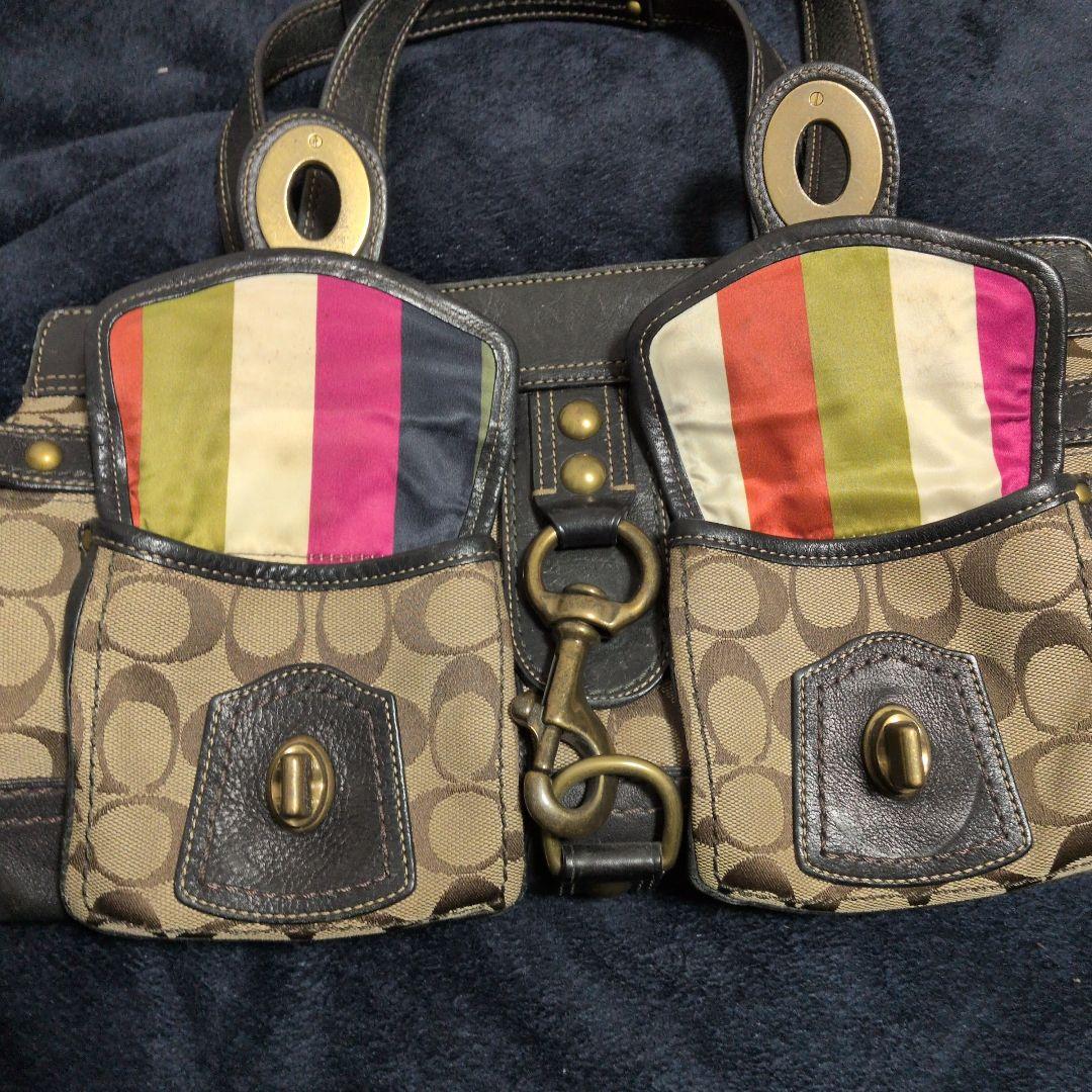 レア】COACH コーチ レガシー シグネチャー サッチェル 11143