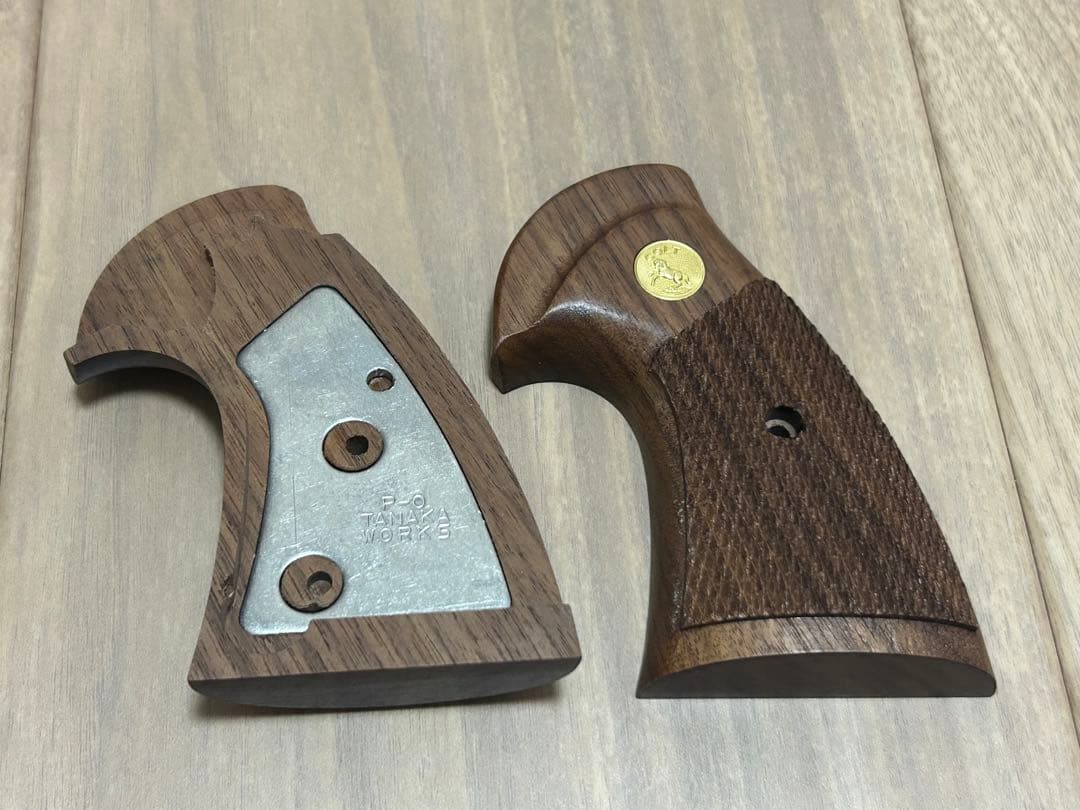 新品 TANAKA WORKS 木製 グリップ パイソン TANAKA WORKS 木製グリップ + Weight コルトパイソン対応