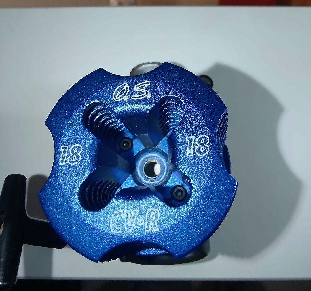 ジャンク扱い ほぼ未使用 O.S. MAX 18CV-Rエンジン ドラムキャブ