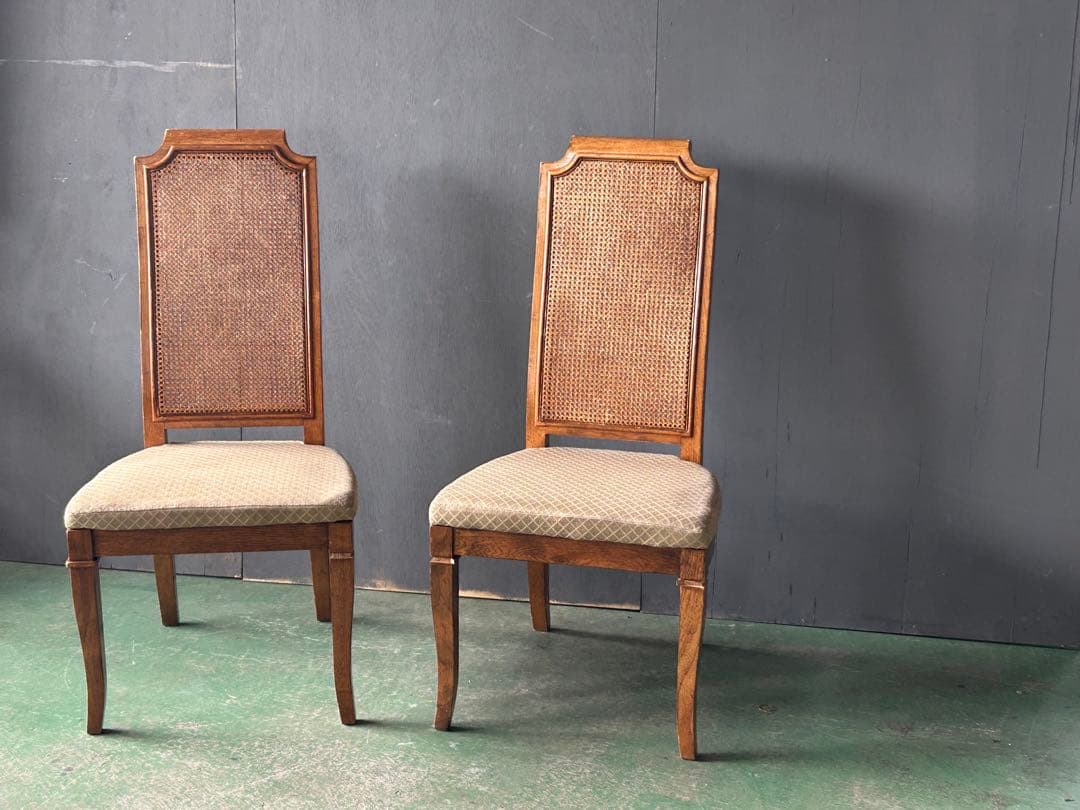 高級 DREXEL ドレクセル アンティーク ヴィンテージ かごめ編み YS